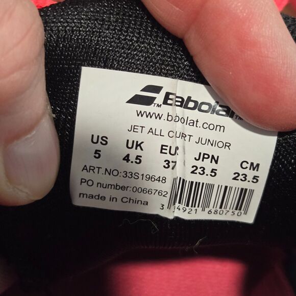 Babolat SFX3 All Court Shoes Junior 5/37 Tennis Jet Mach II Pickleball women 6.5 - Picture 6 of 9